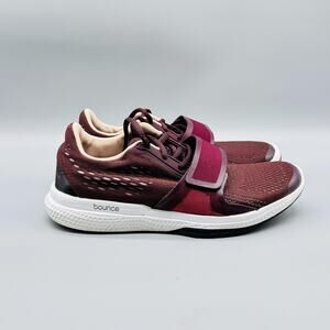 Adidas Shoes Womens 6.5 Red Stella McCartney Bounce Strap Running Sneakers